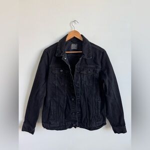 Classic Faded Black Jean Jacket